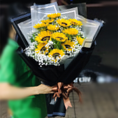 Bó hướng dương vàng