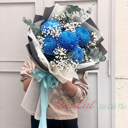 Cúc mẫu đơn xanh