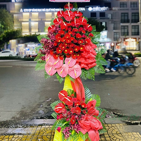 Bó hoa baby tím